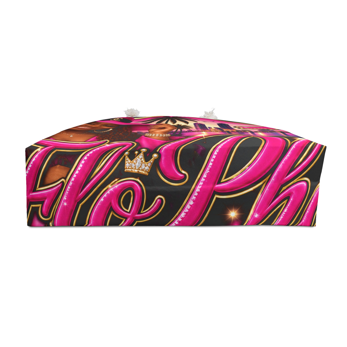 Pink Miami Glam Weekender Bag by FloPhat Fashion– Travel Tote #2