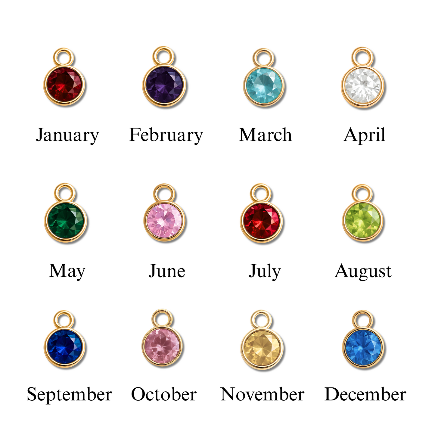 Floridaaborn International Fashion Doll Heart Necklace with Birthstone