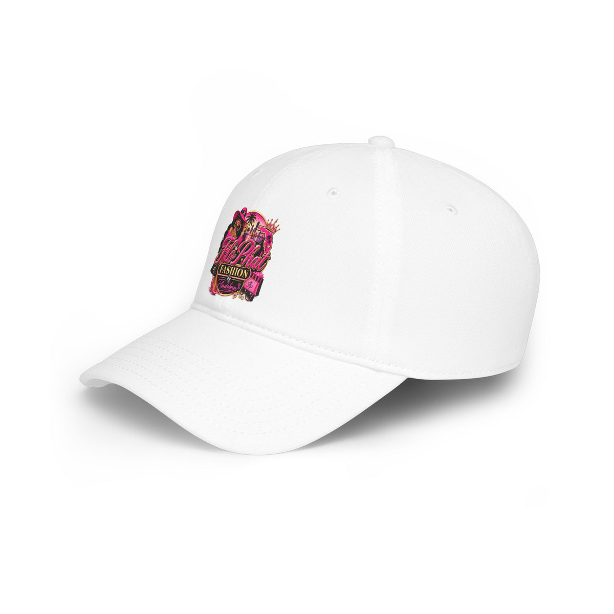 FloPhat Fashion Low Profile Baseball Cap - Retro Tropical "Aloha Fashion" Embroidery