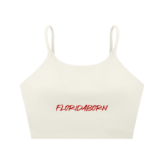 FloridaBorn Spaghetti Strap Yoga Sports Bra