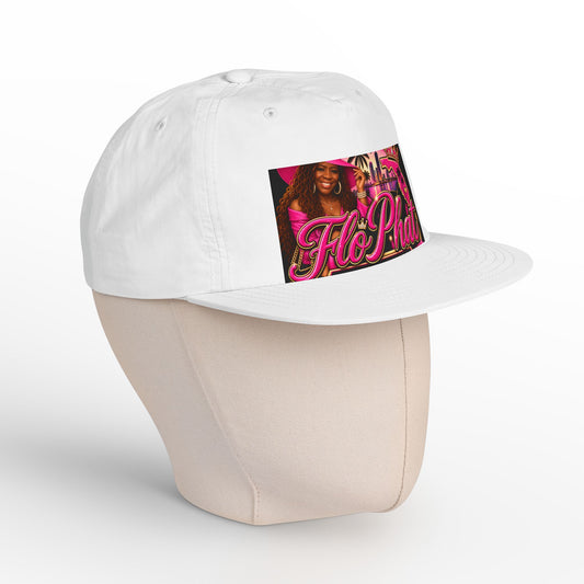 Surf Cap — FloPhat Pink Retro Beach Graphic Hat