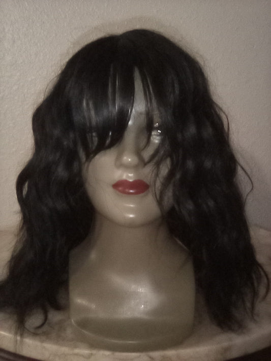 13*4 Lace Wavy Wig/w Bangs