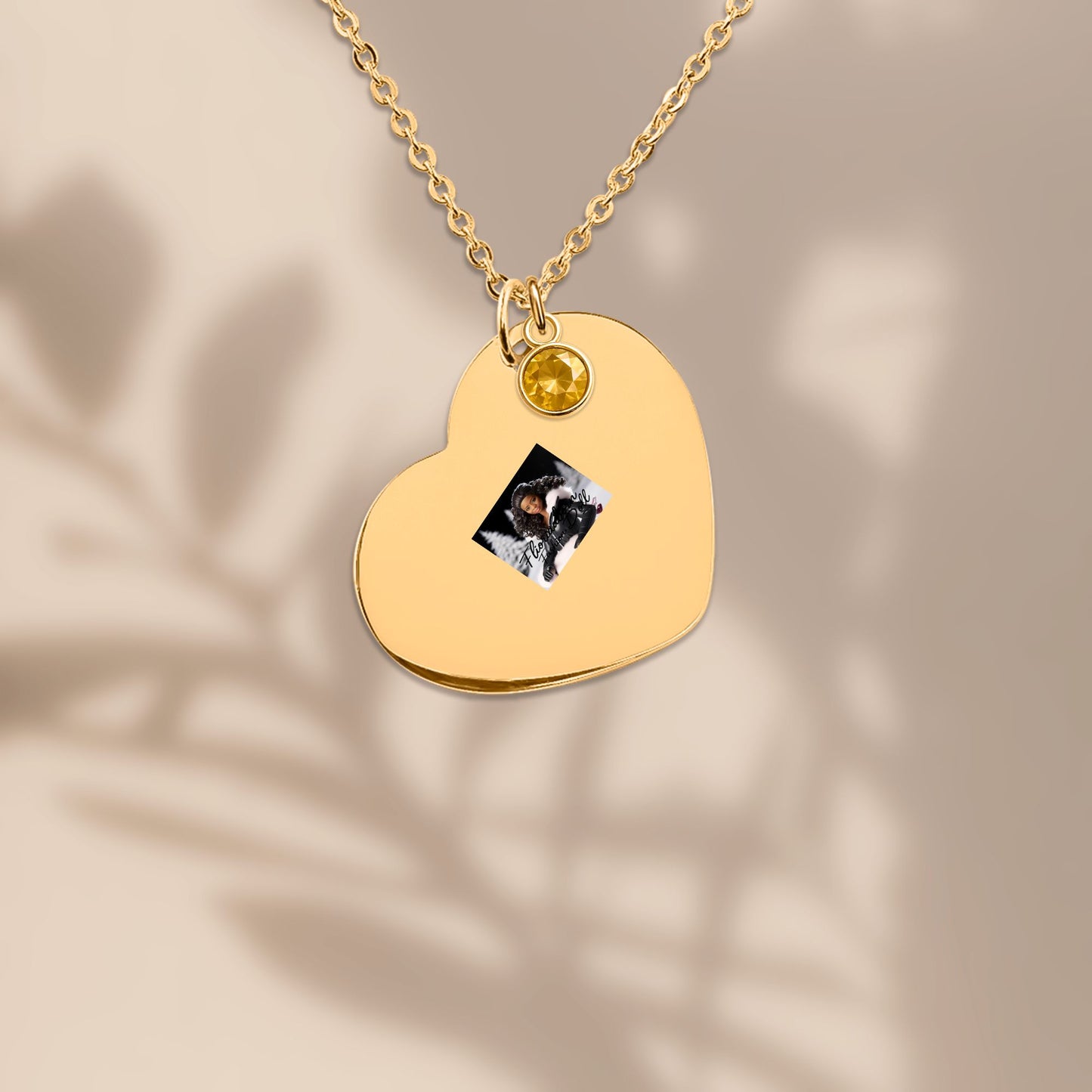 Floridaaborn International Fashion Doll Heart Necklace with Birthstone